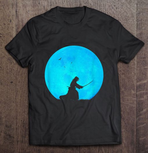 Kendo Blue Moon Japanese t shirt Ad
