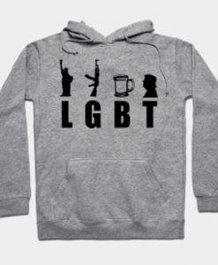 LGBT - Liberty Guns Beer Trump hoodie Ad