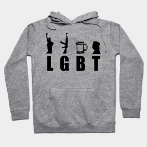 LGBT - Liberty Guns Beer Trump hoodie Ad