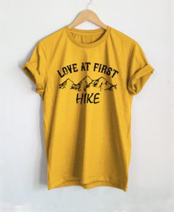 Love At First Hike Mountains t shirt Ad