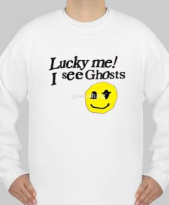 Lucky Me I See Ghosts Sweatshirt Ad