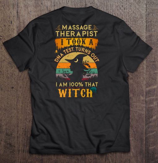 Massage Therapist back t shirt Ad