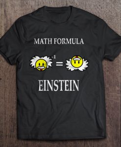 Math Formula Einstein t shirt Ad