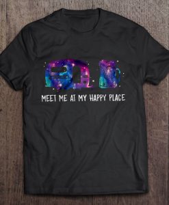 Meet Me At My Happy Place camping t shirt Ad
