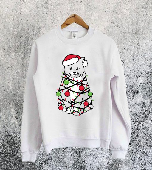 Meowy Christmas Sweatshirt Ad