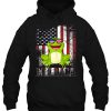 Merica Frog With Glasses American Flag hoodie Ad