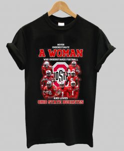 Never Underestimate A Woman Who Understands Football t shirt Ad