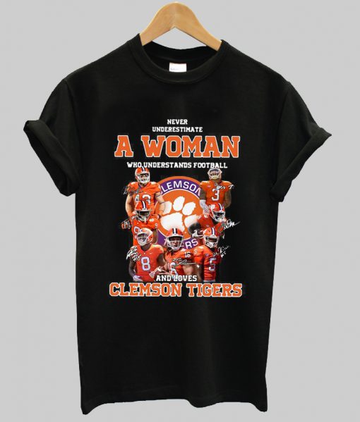 Never Underestimate A Woman t shirt Ad