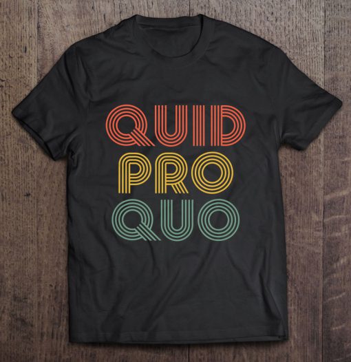Quid Pro Quo Vintage t shirt Ad