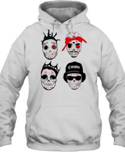 RIP MCs Gangsta Rapper Sugar Skull hoodie Ad