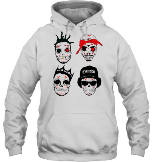 RIP MCs Gangsta Rapper Sugar Skull hoodie Ad