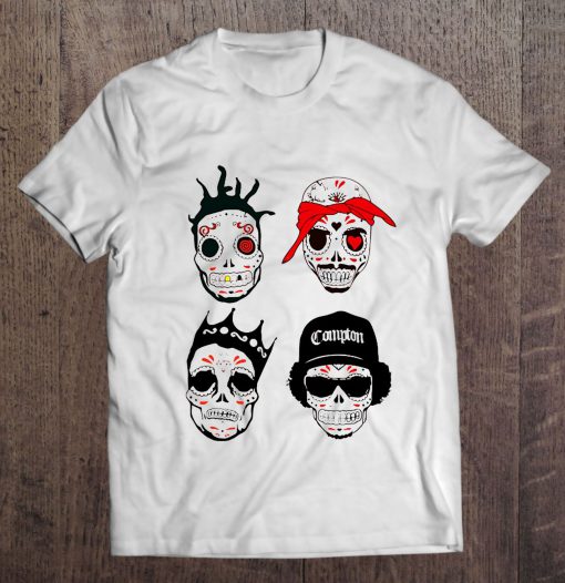 RIP MCs Gangsta Rapper Sugar Skull t shirt Ad