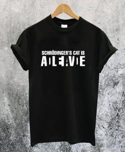 Schrodinger’s Cat Alive and Dead T-Shirt Ad