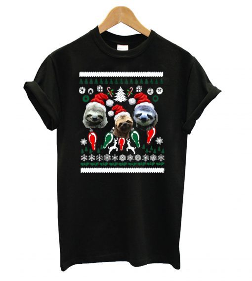 Sloth Christmas t shirt Ad