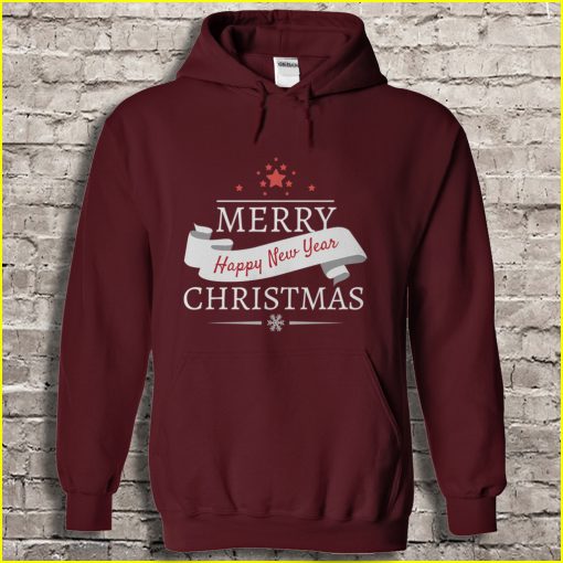 Star Merry Christmas and Happy New Year hoodie Ad