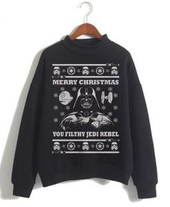 Star Wars Parody Vader Ugly Christmas Sweatshirt Ad