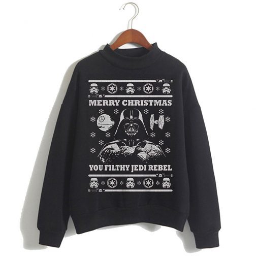 Star Wars Parody Vader Ugly Christmas Sweatshirt Ad