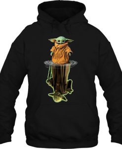 Star Wars The Mandalorian The Child And The Old Yoda hoodie Ad