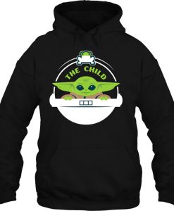 Star Wars The Mandalorian The Child Floating Pod Frog hoodie Ad