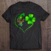 Sugar Skull Irish Shamrock Heart t shirt Ad