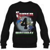 Super 4th Birthday Super Mario sweatshirt Ad