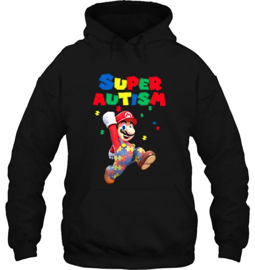 Super Autism Super Mario hoodie Ad