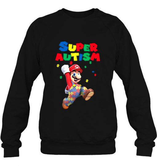 Super Autism Super Mario sweatshirt Ad
