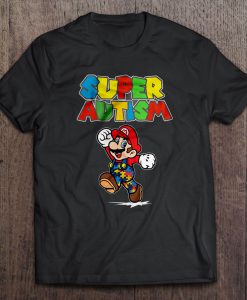 Super Autism mario t shirt Ad