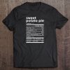 Sweet Potato Pie Nutritional tshirt Ad