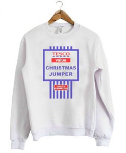 Tesco Value Christmas Jumper Sweatshirt Ad