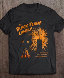 The Black Flame Candle Halloween t shirt Ad