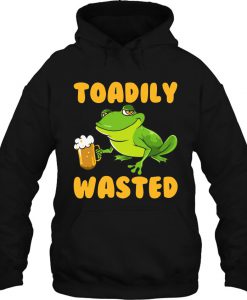 Toadily Wasted Frog Drink Beer hoodie Ad