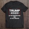 Trump 2020 20 For Obstruction And 20 For Treason t shirt Ad