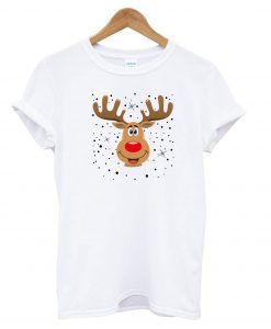 Weihnachten Rentier Kopf T shirt Ad