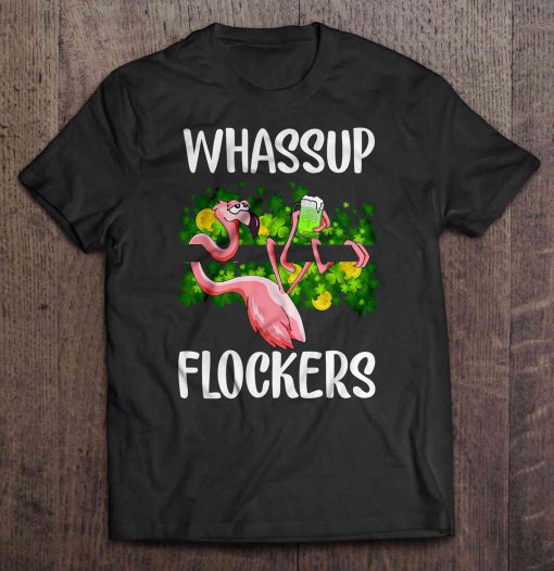 Whassup Flockers Flamingo t shirt Ad