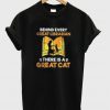 behind every great librarian t-shirt Ad