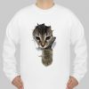 face cat sweatshirt Ad