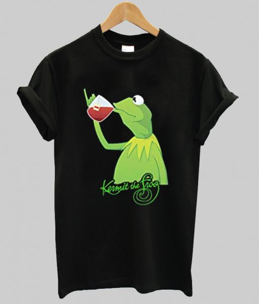 kermit the frog drink tea t shirt Ad
