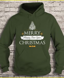 merry christmas and happy new year hoodie Ad
