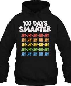 100 Days Smarter 100Th Day Of School Rainbow hoodie Ad