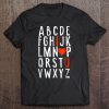 Alphabet I Love U Valentine’s Day t shirt Ad