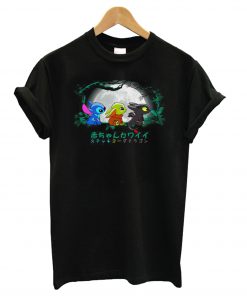 Baby Stitch Baby Yoda and Baby Toothless T shirt Ad