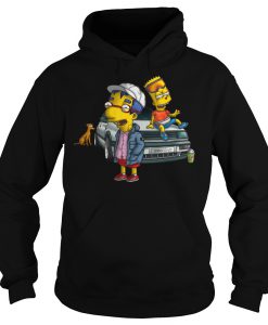 Bart Simpson And Milhouse hoodie Ad
