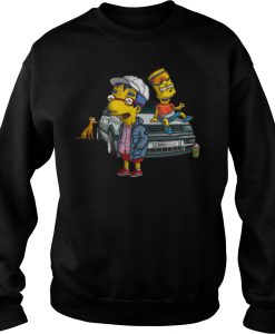 Bart Simpson And Milhouse sweatshirt Ad