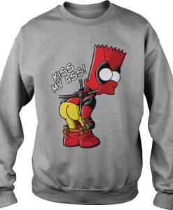 Bart Simpson Kiss My Ass sweatshirt Ad
