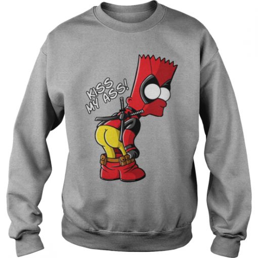Bart Simpson Kiss My Ass sweatshirt Ad