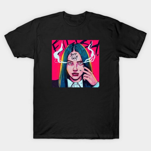 Billie Eilish Bad guy T-Shirt Ad