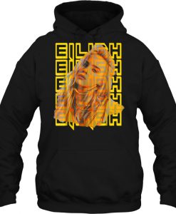 Billie Eilish Music Fan Yellow hoodie Ad