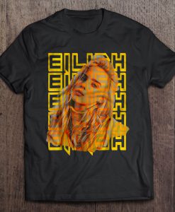 Billie Eilish Music Fan Yellow t shirt Ad