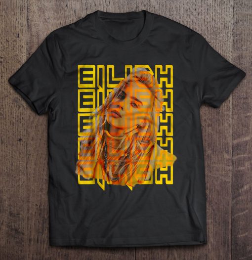 Billie Eilish Music Fan Yellow t shirt Ad
